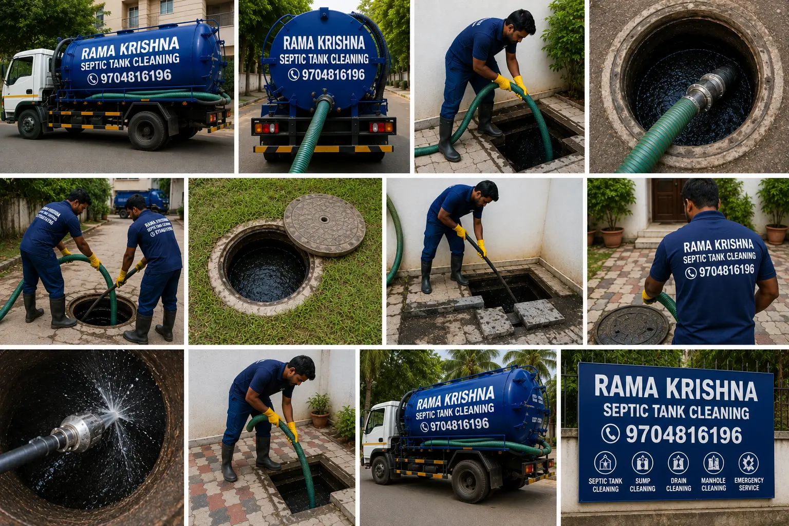 Professional septic tank cleaning crew in Visakhapatnam